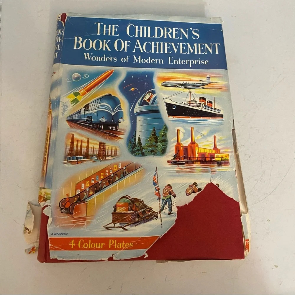 Vintage 1958 The children’s book of achievement hardcover book